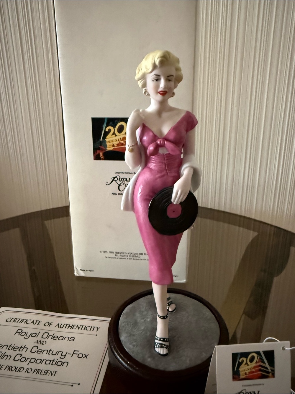 VTG Marilyn Monroe Porcelain Figurine Niagara Royal Orleans Boxed 1986